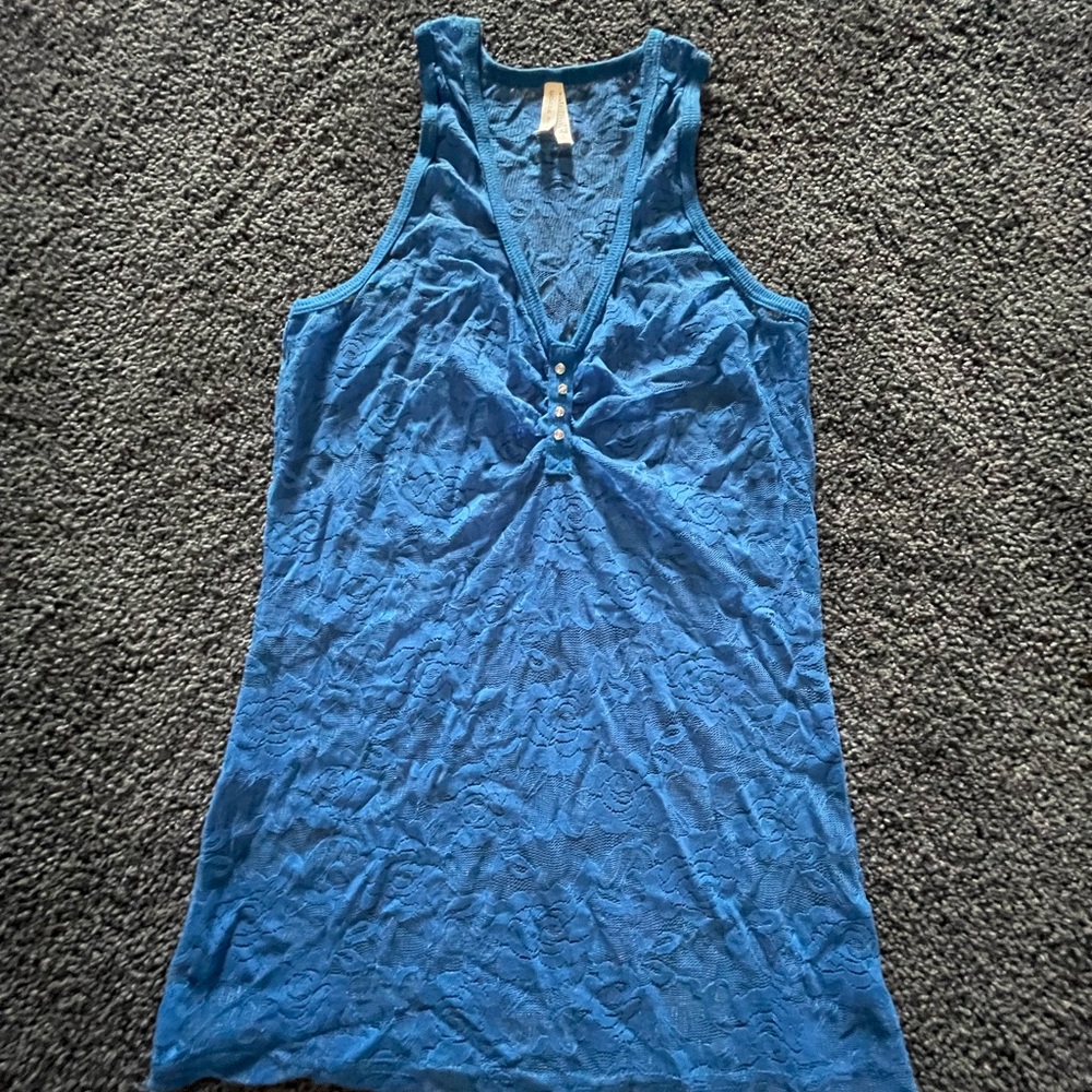Blue Lace Women's Top
